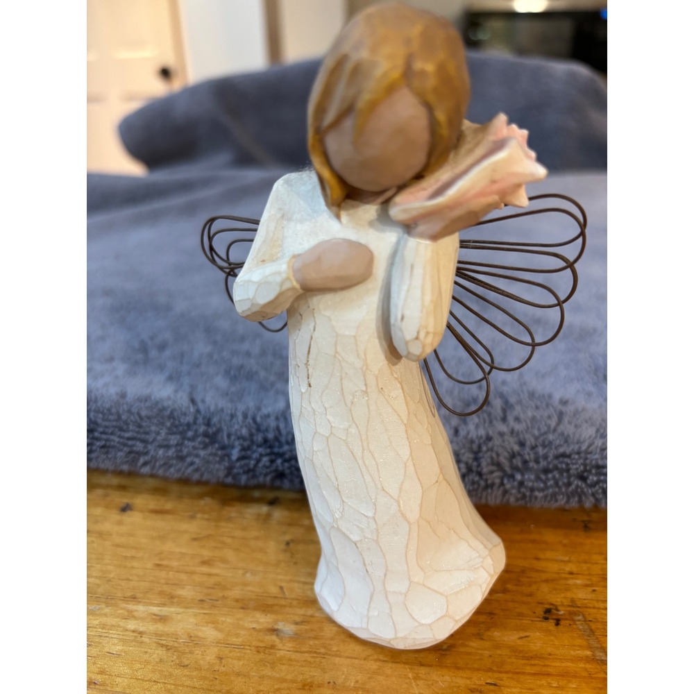 Willow Tree Thinking of You Angel Figurine Susan Lordi DEMDACO 2004 Shell